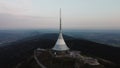 A drone that revolves around JeÃÂ¡tÃâºd at sunset.